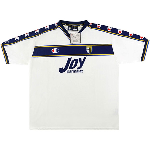 Tailandia Camiseta Parma Champion 2nd Retro 2001 2002 Blanco